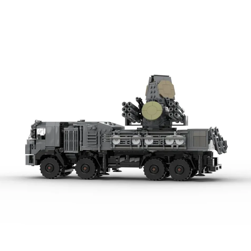 MOC-165763 Russian Military Weapons Pantsir S1 Turret Building Block S2 / SA-22 Anti-Aircraft Artillery Vehicle Model Brick Toy