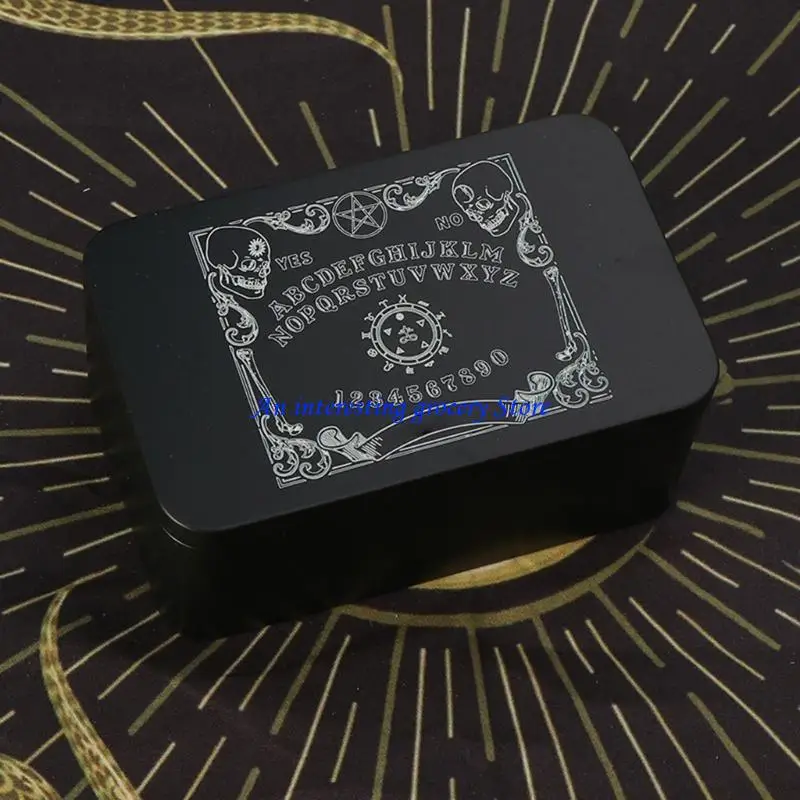 

652D Tarots Cards Box Astrologys Divinations Storage Case Playings Cards Container