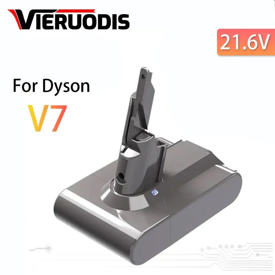 

For Dyson V7 Battery 9800mAh 21.6V Replacement V7 Animal Trigger Motorhead Pro Fluffy SV11 Longer Runtime and Stronger Suction