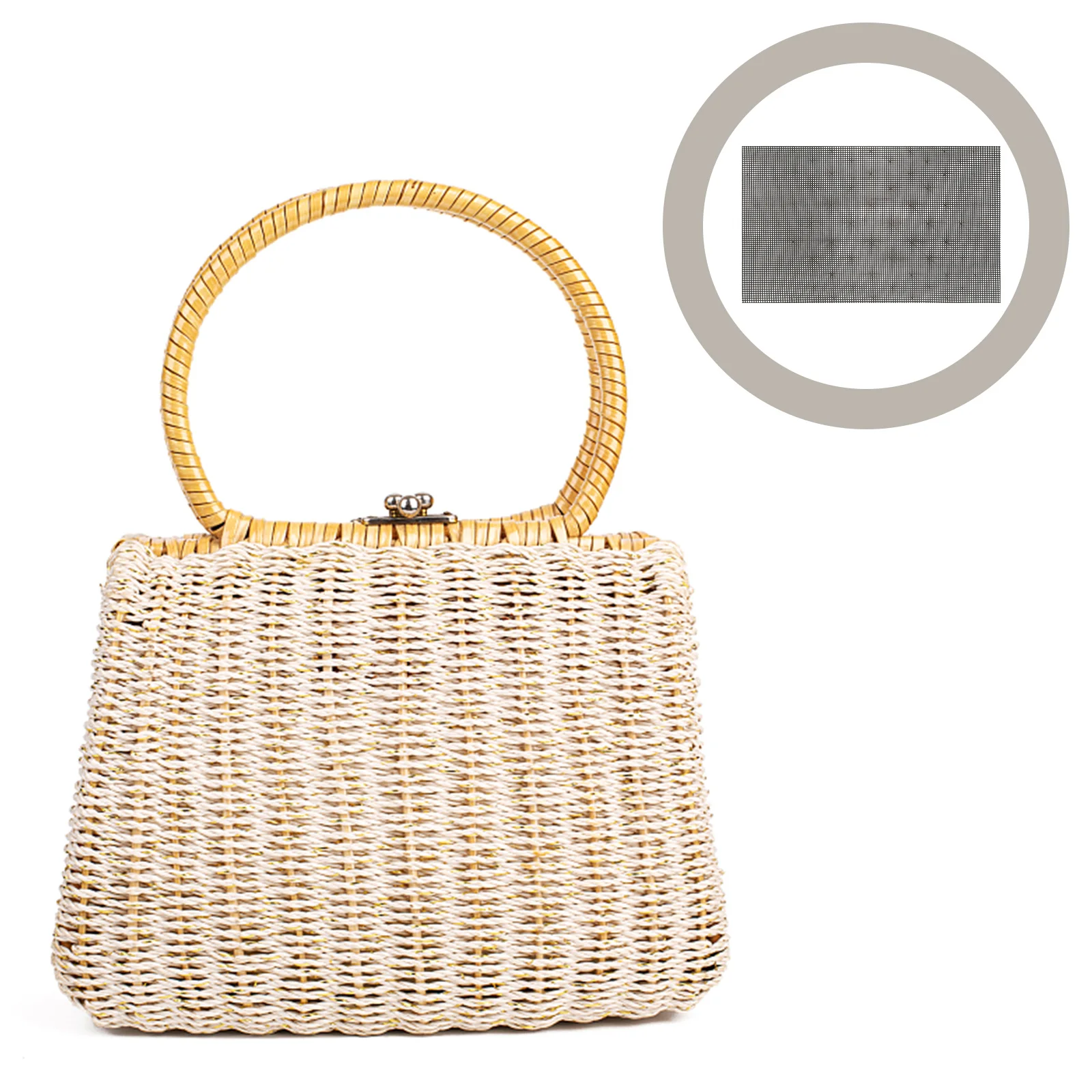 

4Pcs Mesh Design Weaving Pads DIY Bag Making Plastic Pad Durable Safe Handmade Gift Material Plastic Canvas Sheets