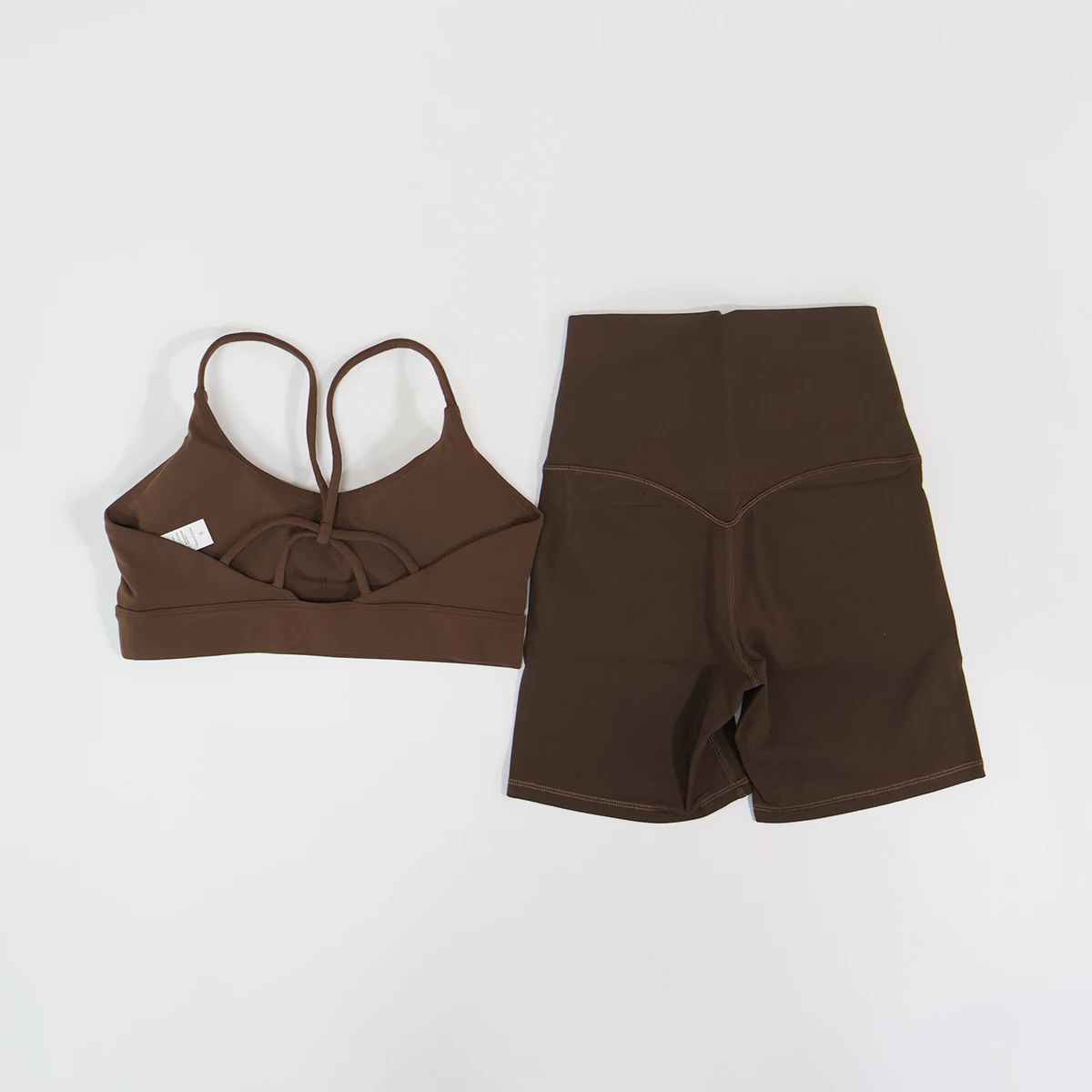 Sommer 2-teiliges Damen-Sportset mit überkreuztem Rücken, bequeme Yoga- und Fitnesskleidung, Sportbekleidung, BH und Trainingskleidungsset – Detail 11
