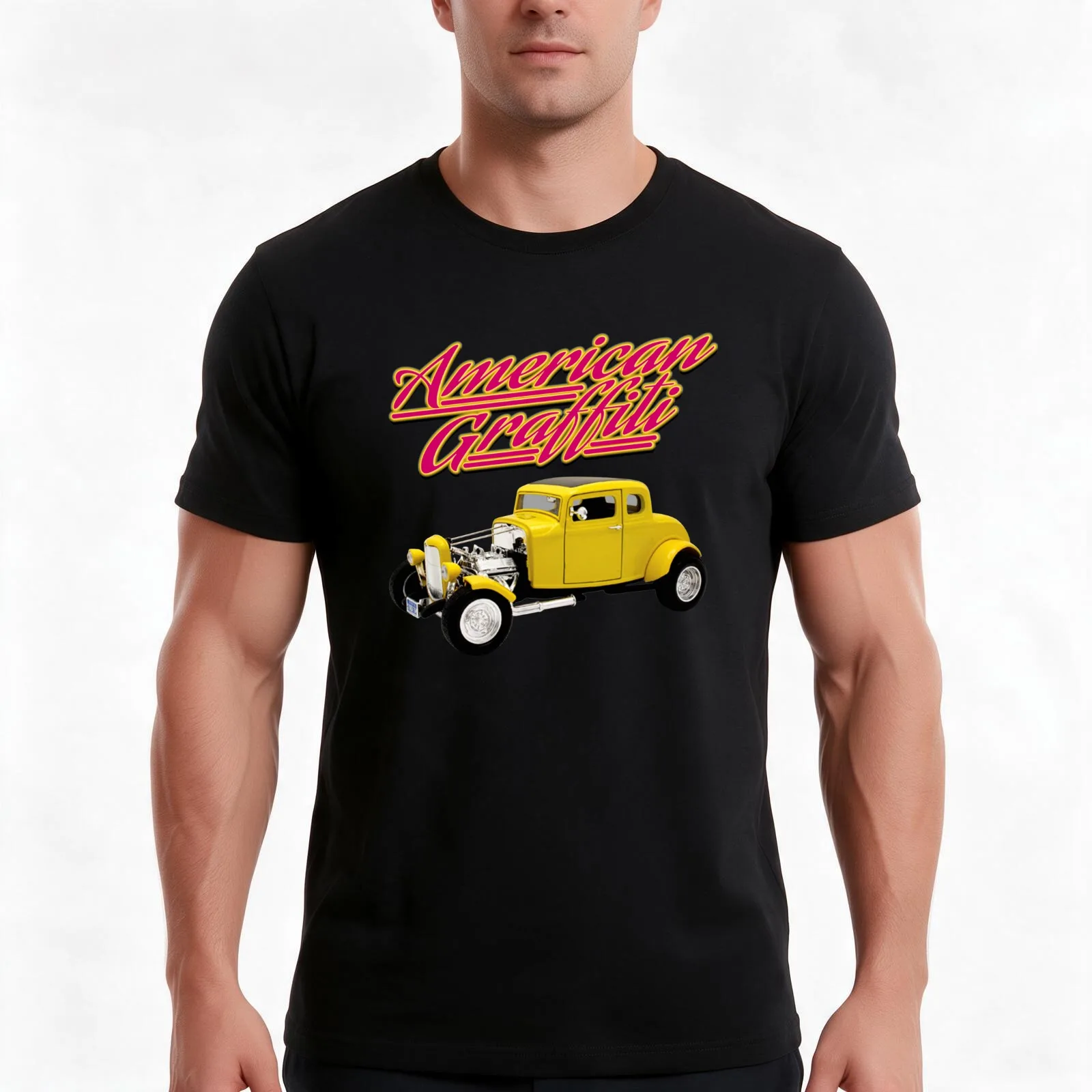 American Graffiti - ’32 Deuce Coupé T-Shirt, Cool Short Sleeve T Shirt, Loose Casual Summer Unisex Top