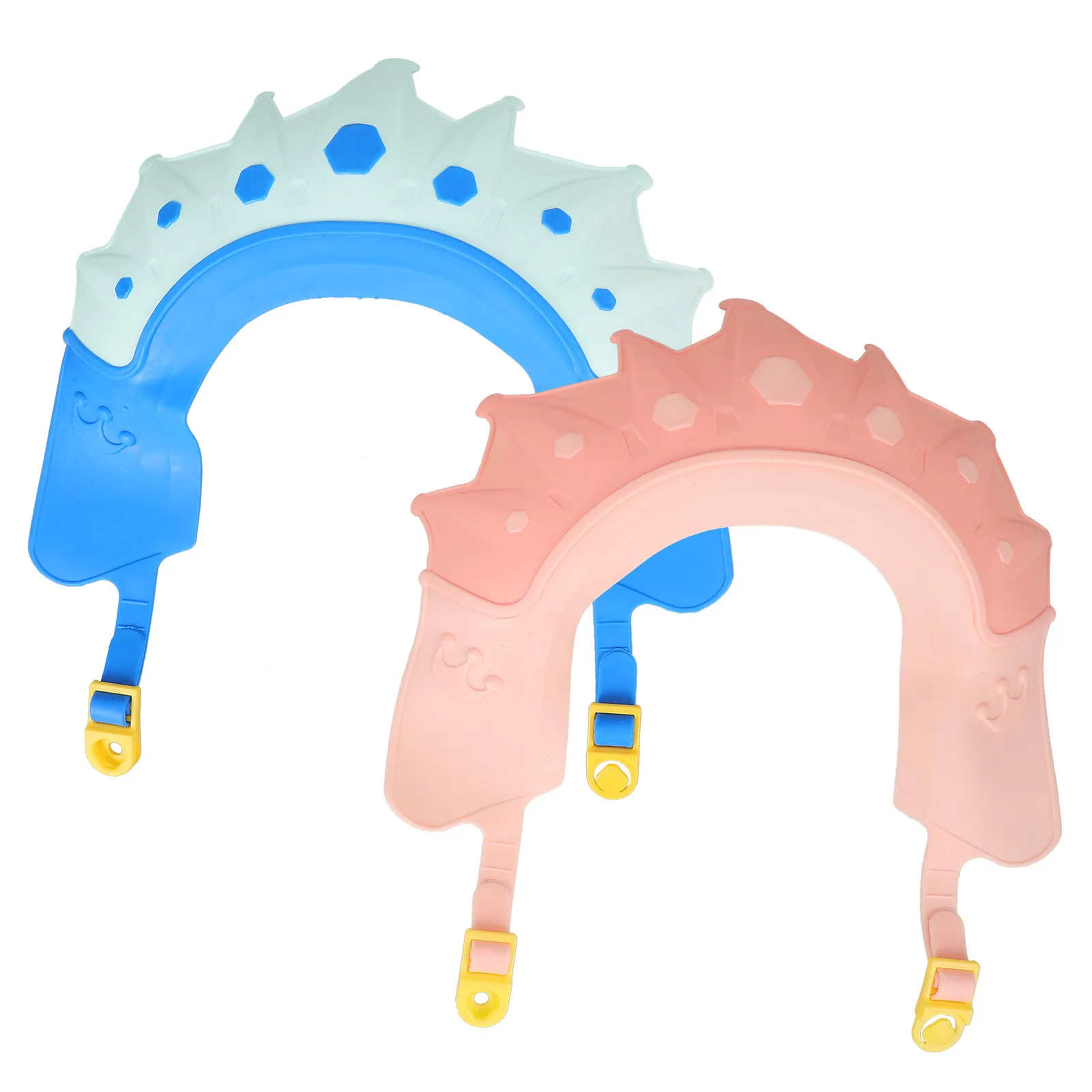

2Pcs Baby Shower Cap Splashproof Adjustable Silicone Toddler Bath Hat for Hair Washing Baby Shower Cap Bath Visor for Toddlers