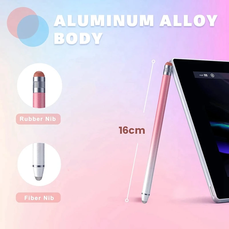 8 Pack Stylus Pens For Touch Screens, Capacitive 2 In 1 Precision Stylus With Dual-End High Sensitivity Stylus
