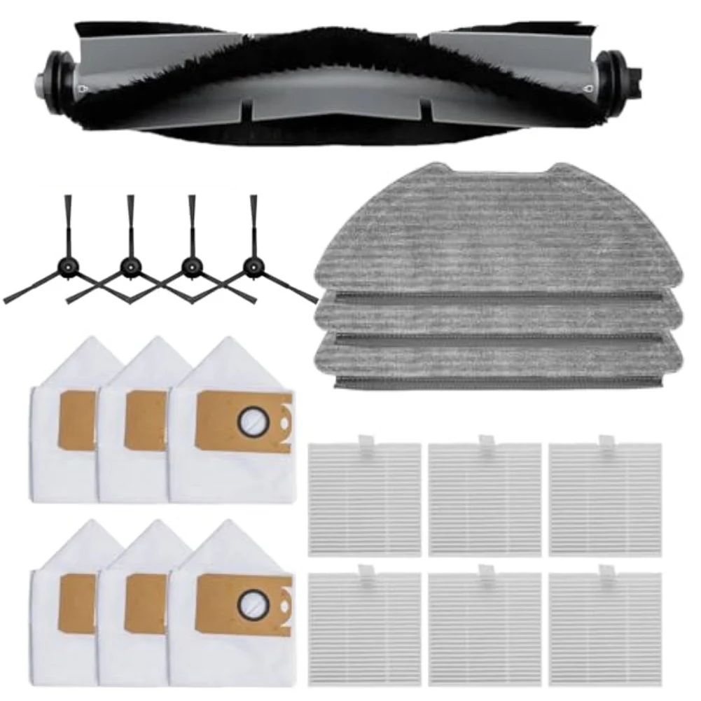 Complete Cleaning Kit for AIRROBO For T20 Plus For FIXR For T20 Robot Vacuum Cleaner with Main Brush and Side Brushes
