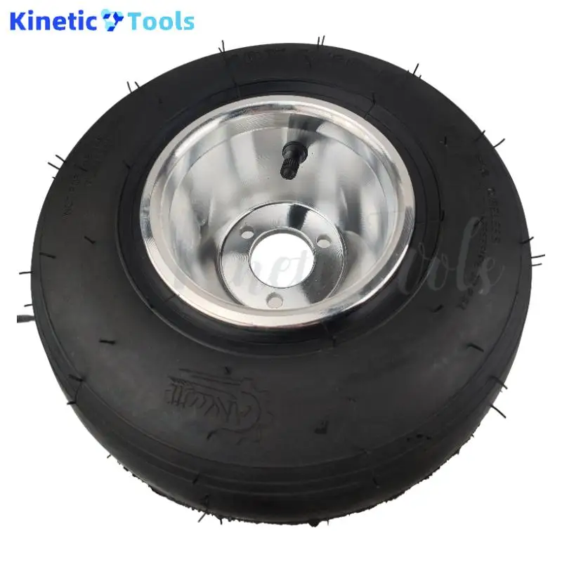 Go Kart Ruote da 5 pollici Accessori per auto da spiaggia Ruota da deriva 10X4.5-5 Pneumatico da kart + Mozzo autostradale Ruote anteriori