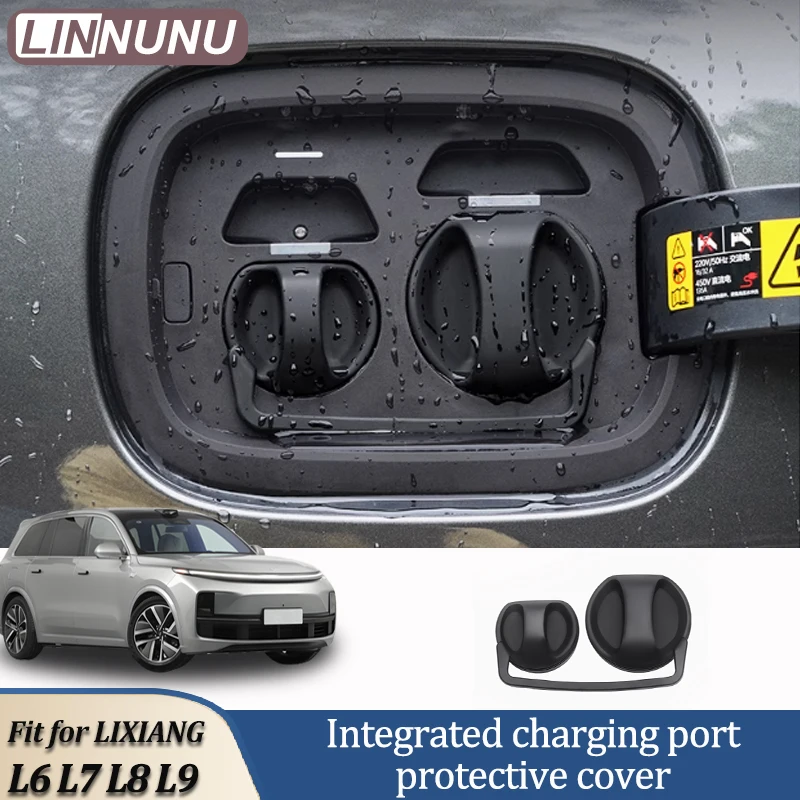 

Linnunu Fit for Lixiang L6 L7 L8 L9 Car Decoration Supplies Charging Port Waterproof Cover Silicone One-Piece Protective Cover Dustproof Cover Waterproof Dustproof Anti-Lost Durable Car Interior Accessories Artifact