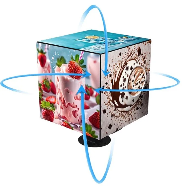 Commercial advertising screen 360 ° high-density multi-sided display outdoor waterproof large screen