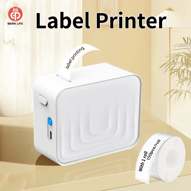 Mini Impresora Térmica de Etiquetas M1, Impresora Adhesiva sin Tinta con Bluetooth para la Escuela, Oficina, Cocina, para Regalos, Manualidades, Marcado Creativo