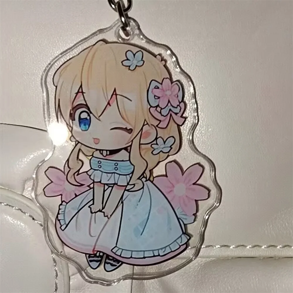 Anime Who Made Me a Princess Atanasia Lucas Key Chain Cosplay Acrylic Keyring Figure Keychain Bag Pendant Accessories Props