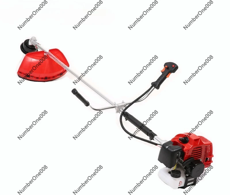

52cc CG520 2 Stroke Brush Cutter, Side Mounted Gas Lawn Mower with Metal Blade, Petrol Grass Trimmer for Garden