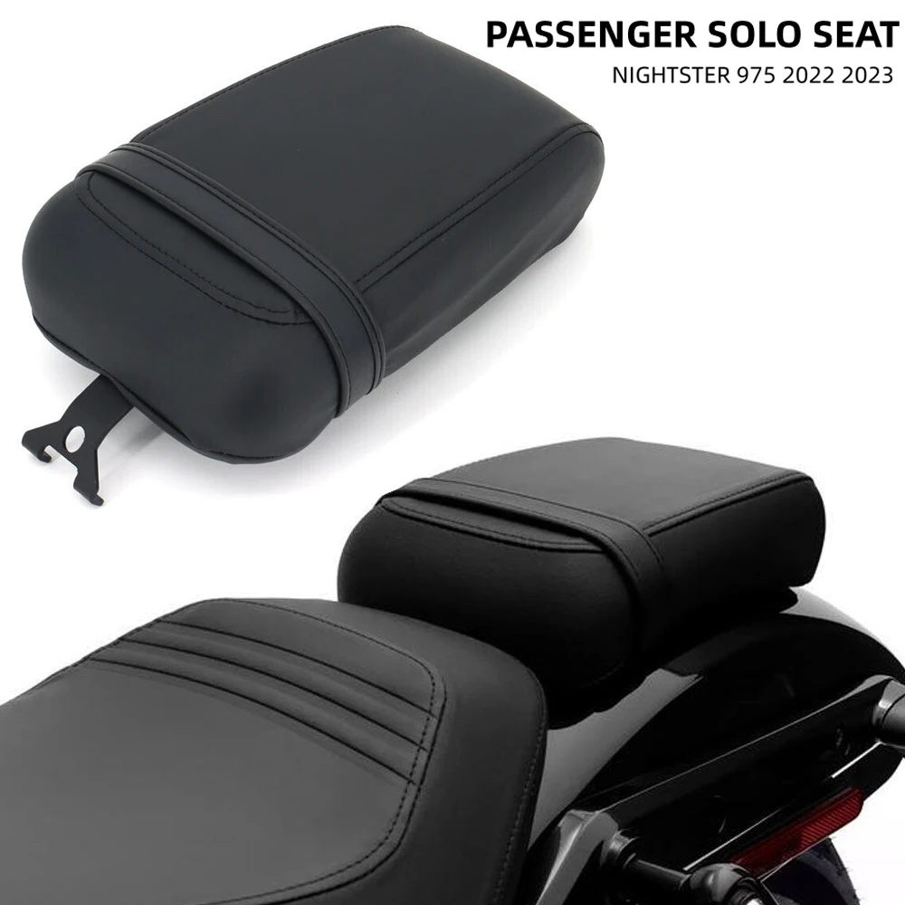 

New For Nightster 975 RH975 RH975 2022 2023 Motorcycle Passenger Seat Pad Rear Pillion Solo Seat Pad Black