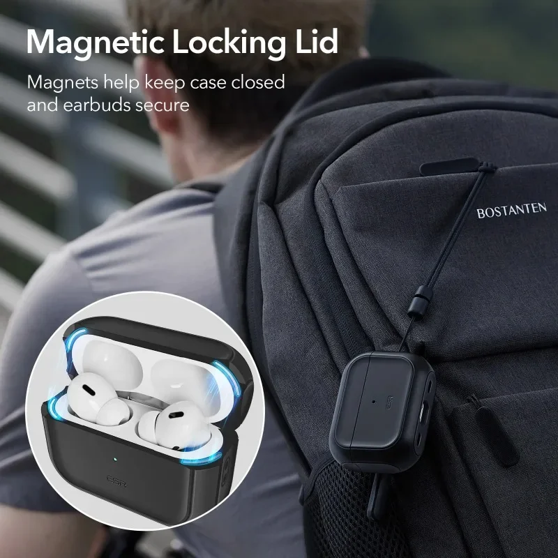 For AirPods Pro 2nd Generation Orbit Hybrid Case with HaloLock For AirPods Pro 2022 For MagSafe Hybrid Drop Protection