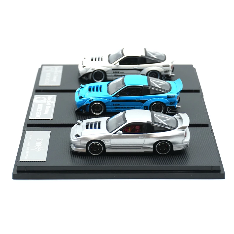 MT Em Estoque 1:64 Pandem Spirit Rei MIYABI S13 Silvia 180SX Diecast Diorama Modelo de Carro MicroTurbo