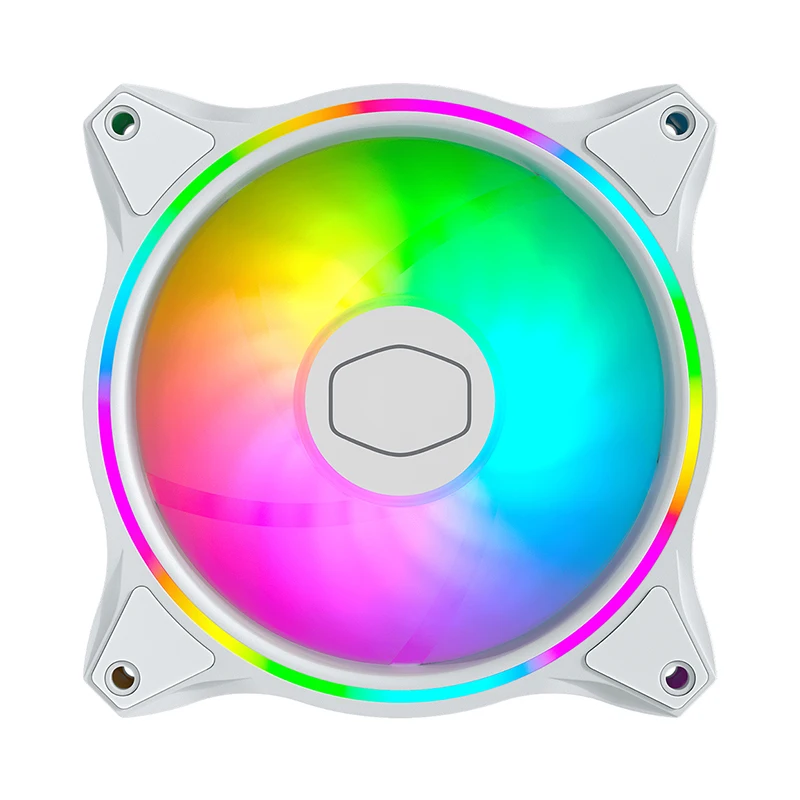 Cooler Master MF140 HALO ventilateur boîtier blanc 140mm 5V 3PIN ARGB ouverture effet de lumière ventilateur de refroidissement d'ordinateur silencieux
