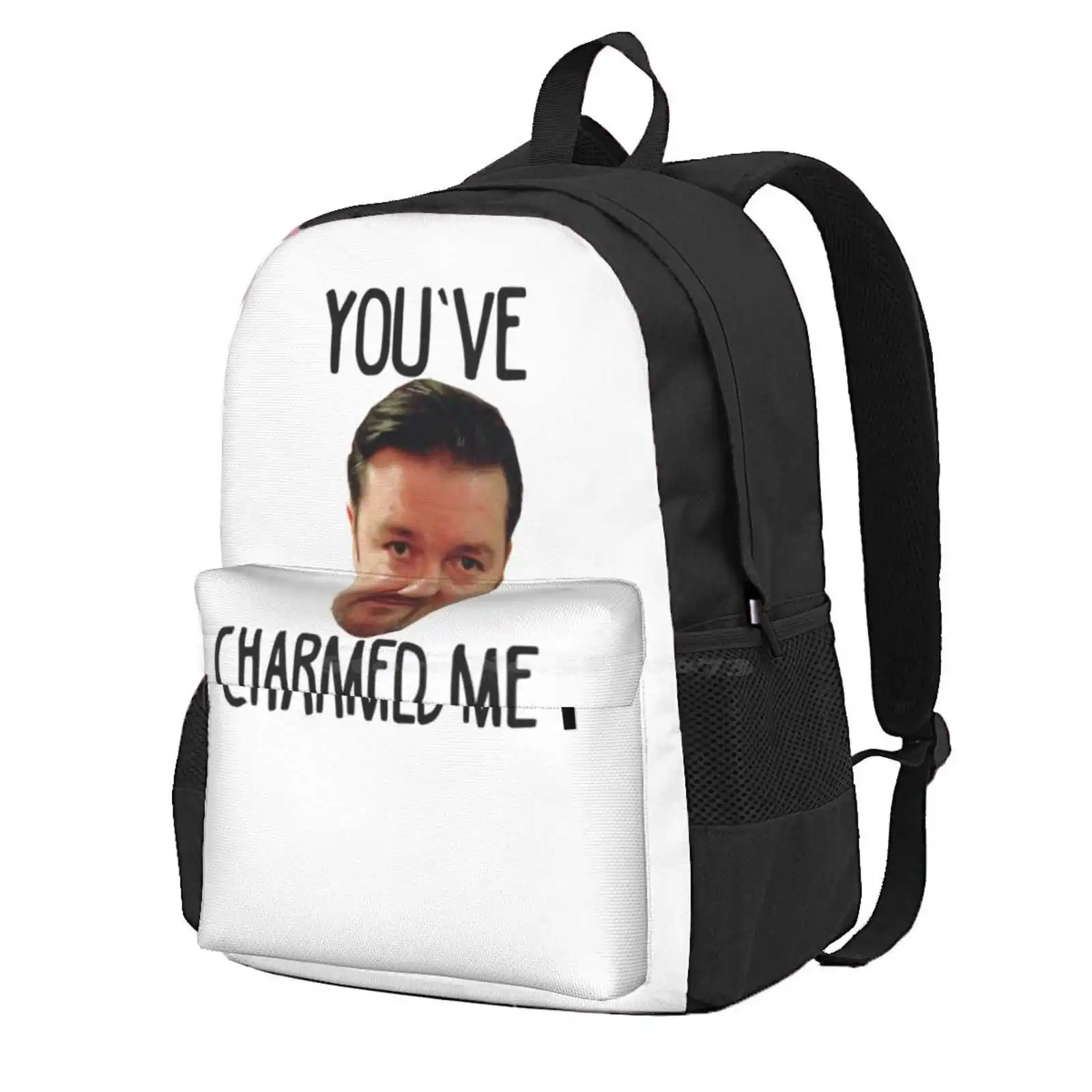 Brent-Youve-Charmed-Me Hot Sale Schoolbag Backpack Fashion Bags The Office Comedy Ricky Gervais Funny British Tv Uk Sitcom