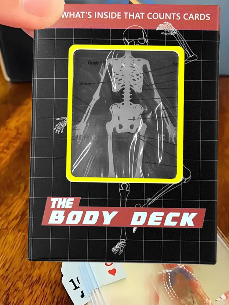 3D Image Educational Cards Multi-Purpose Body Transparent Playing Cards Human Anatomy Playing Cards for Card Collectors