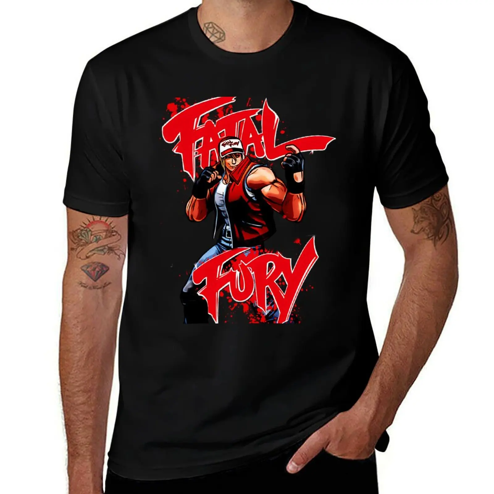 Fatal Fury - King Of Fighters Edition T-Shirt Simple Casual Short Sleeve Tee