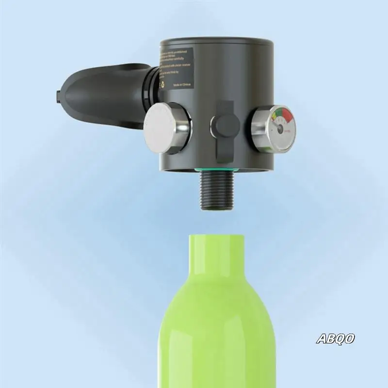 

Mini Oxygen Cylinder Underwater Breather Diving Teaching Swimming Equipment Breathing Tank Breathing Valve Head
