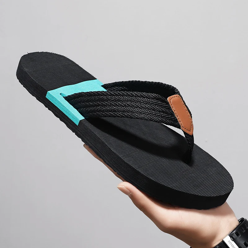 High Quality Fashion Men Flip Flops Summer Beach Slides Slippers Men Outdoor Casual Breathable Antiskid Beach Chinelo Masculino