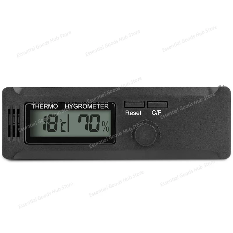 

Cigar Hygrometer Magnetic Portable Accurate Measurement Multifunctional Energy-saving Dual-purpose Thermohygrometer