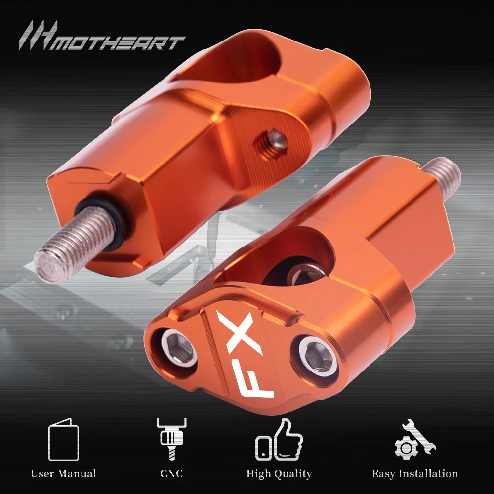 52mm Motorcycle Handlebar Risers For Husqvarna FX 450 FX 300 17-23 28mm Handlebar Riser Clamps motorcycle husqvarna accessories