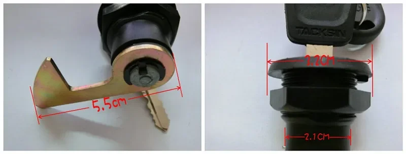 Siamese cable car trunk lock hook lock rear electric car accessories