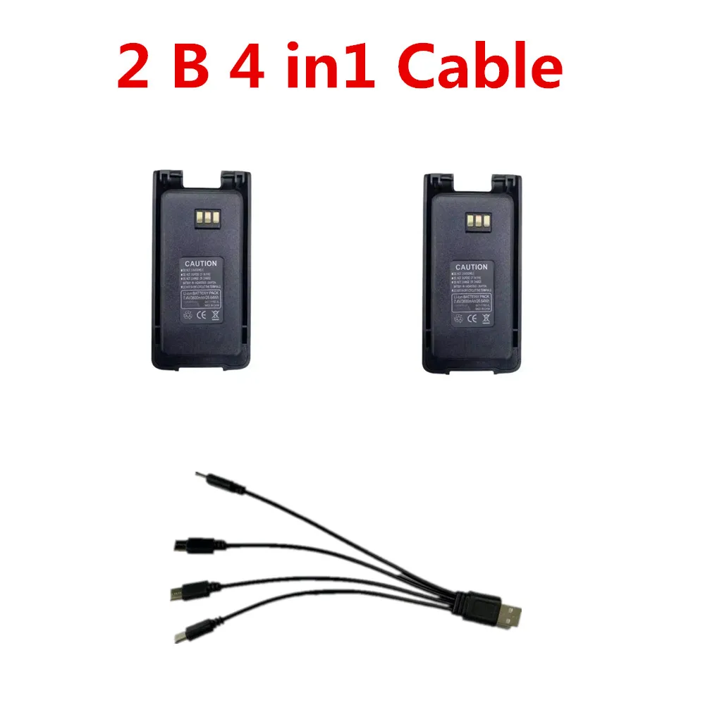 1/2 PCS Battery 7.4v 3600mAh  TYPE-C plug MD-UV390 Battery Parts MD-358 Battery