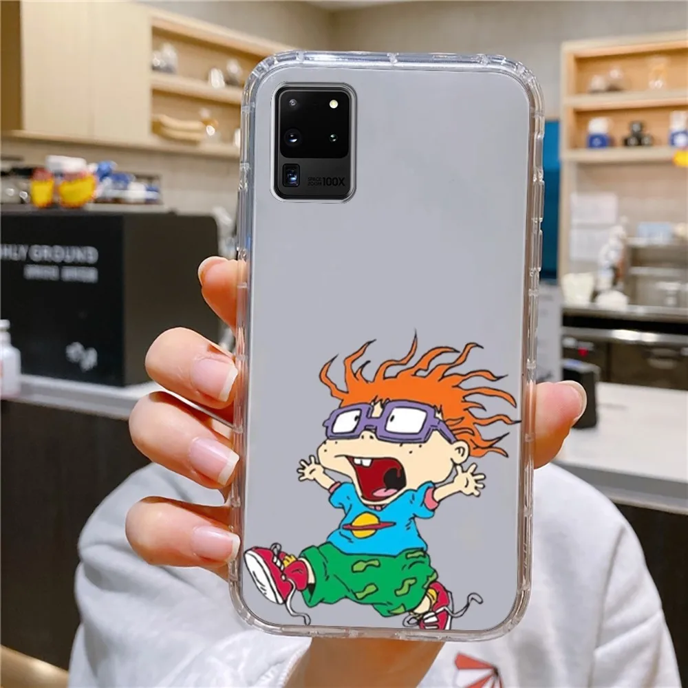 C-carlitos Cartoon Phone Case For Samsung Galaxy A52 A12 A51 S21 Edge S22ULTRA S23 S20LITE Plus Ultra Transparent Cover