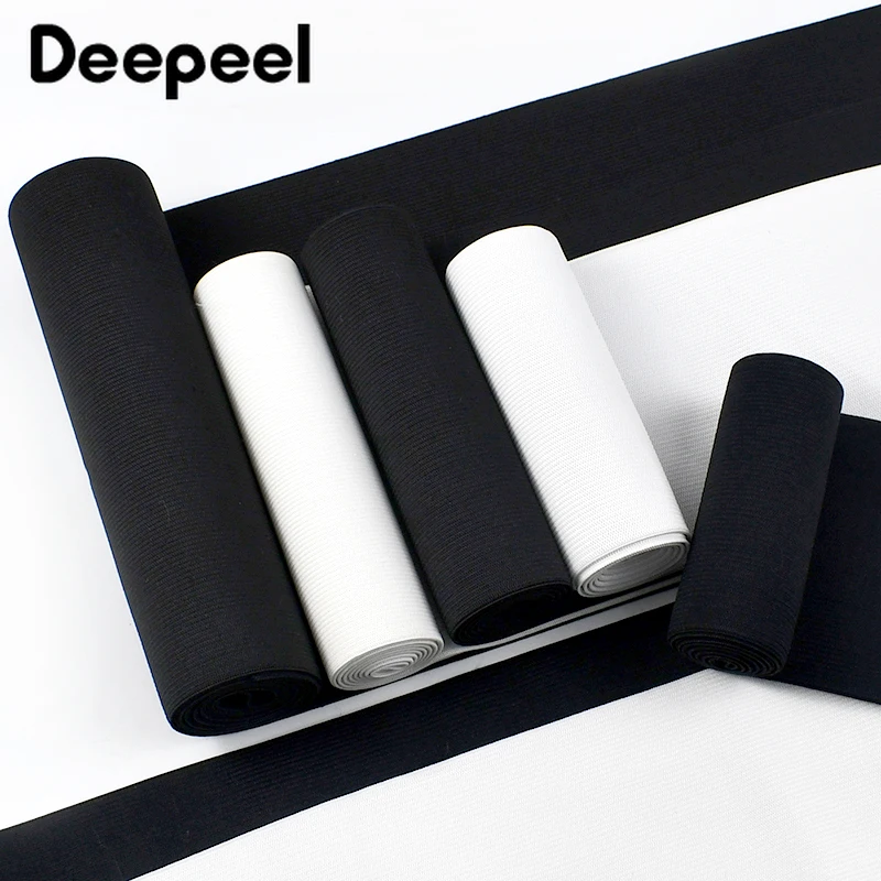 

2/5Meters Deepeel 10-25cm Elastic Band Decorative Waistband Ribbon Tape Clothes Stretch Strap Belt Sewing Material Accessories