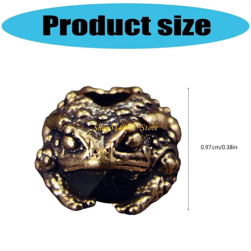 Dxae sapo cuentas metal colgante para paracord y joyas elaborando gran agujero