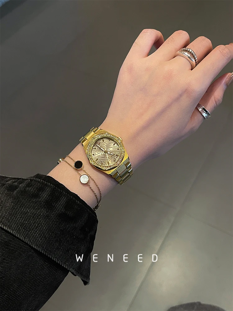 

Original luxury women's watch 2025 new watch women's luxury high-end steel belt women's watch gift original gift woman's gift