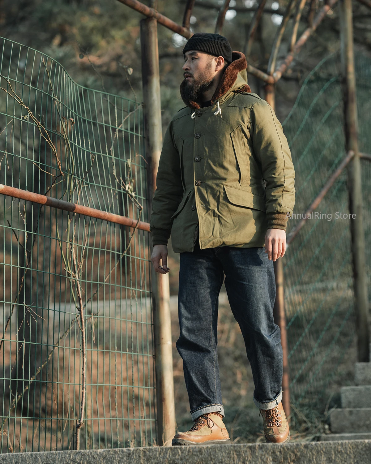 BRONSON B-9 ダウンジャケット フライトジャケット メンズ 中長ダウンジャケット B9 厚手冬服