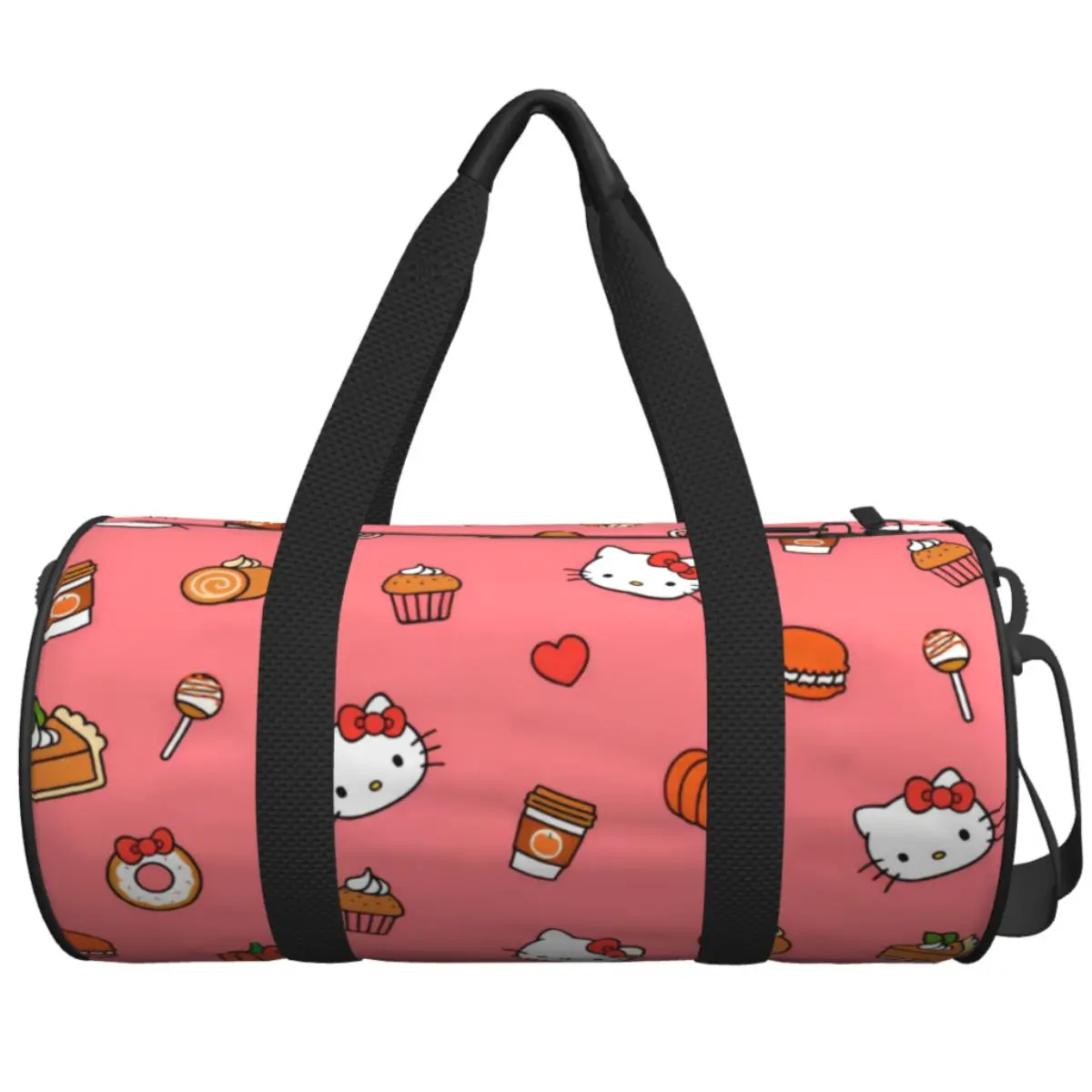 

Hello Kitty Kawaii Cartoon Travel Bag Yoga Gym Bag Men Pattern Large Funny Sports Fitness BagsOutdoor Handbags