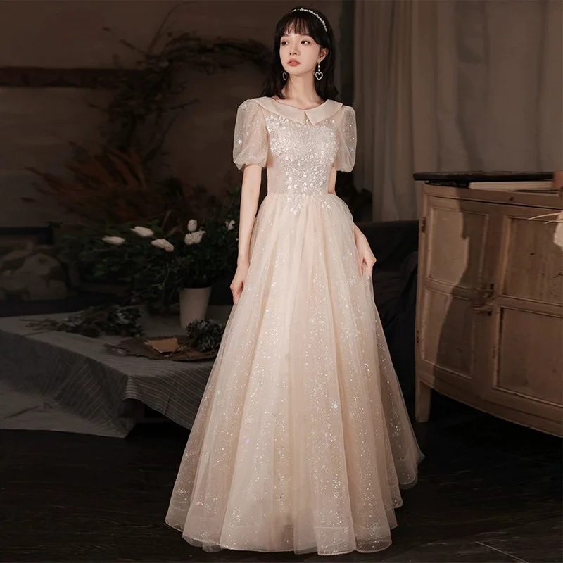 Kadınlar için gece elbisesi Vokal Müzik Sanat Testi Mizaç Ziyafet Yetişkin Töreni Ev Sahibi Yıllık Parti Yüksek Dereceli kadın Giyim