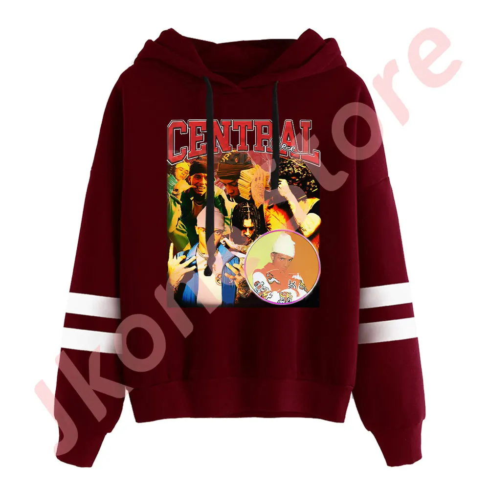 Sudadera con capucha para hombre y mujer, jersey con estampado de foto Central Cee, sin bolsillos, con mangas paralelas y Logo, ropa de calle de invierno