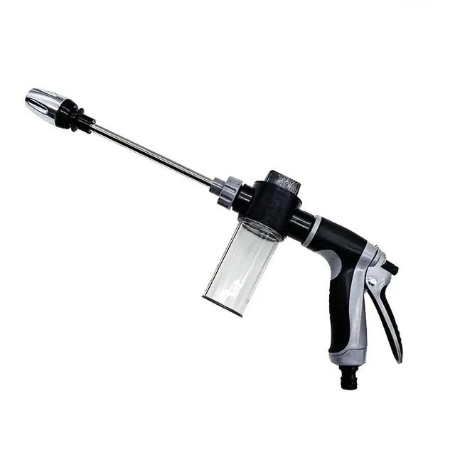 Car wash water gun with a long handle high pressure foam spray gun home a combination of can clean the garden