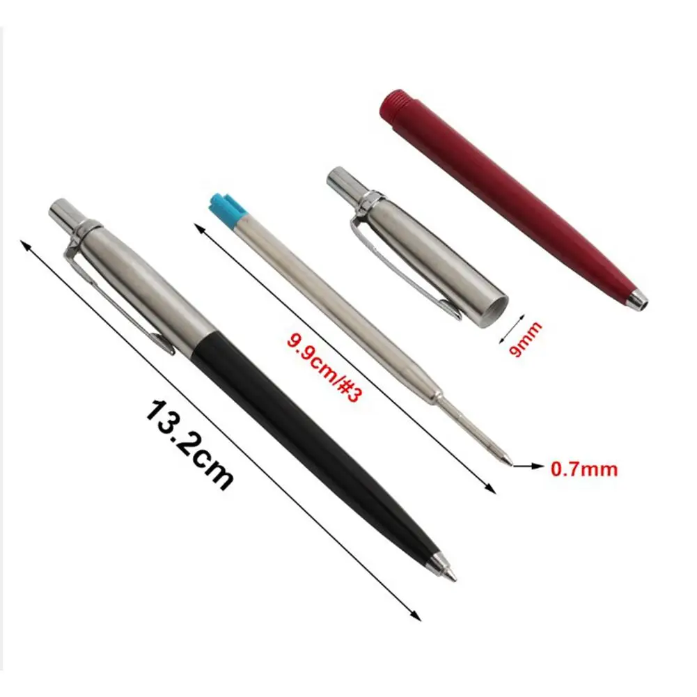 Metal Ballpoint Pen Press Style Business Students Gift Pens Automatic Rollerball Pen Ink Pen Office Ball-Point Pen With Refill