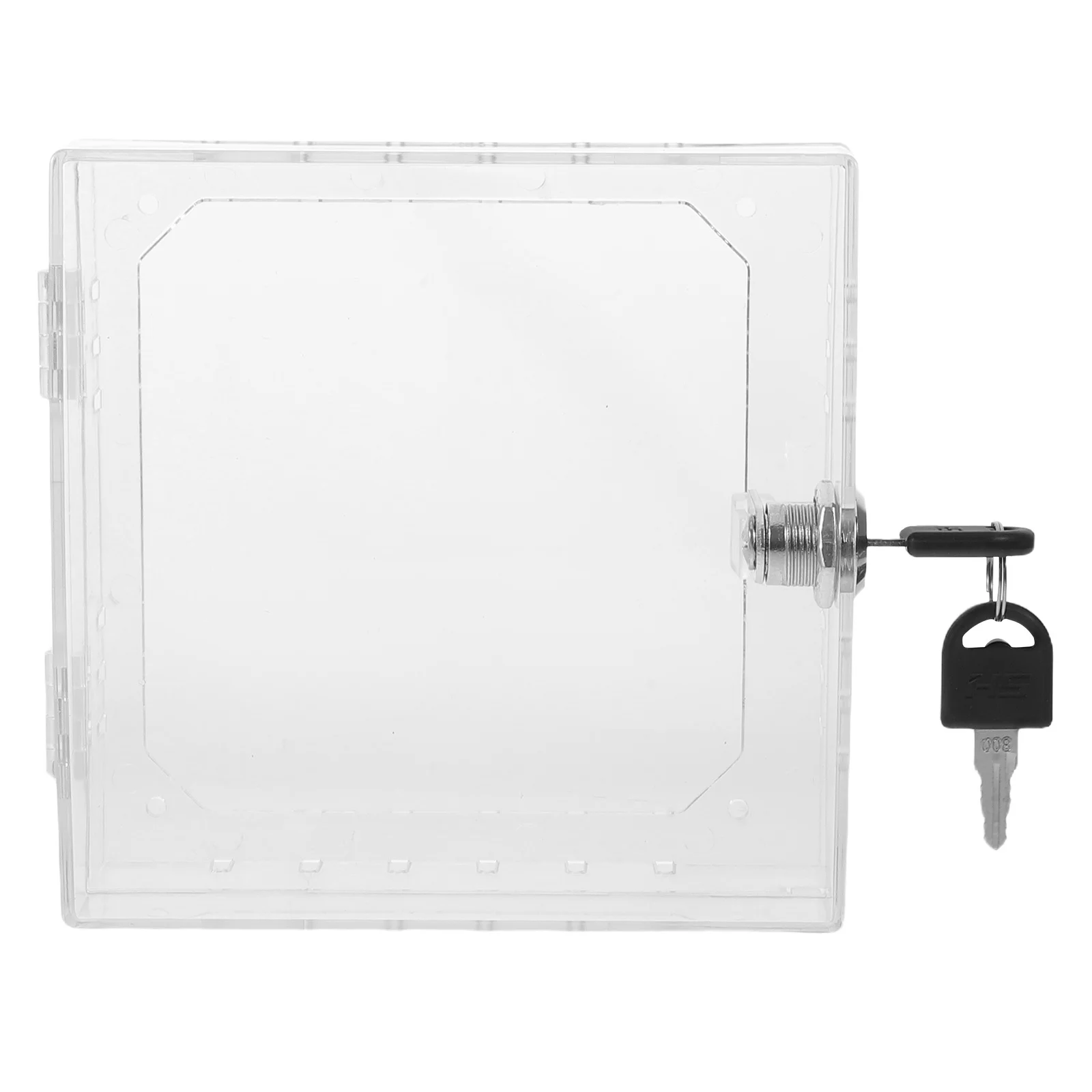 

Clear Acrylic Thermostat Locking Cover Wall Mount For Home Office Ac Temperature Control System Tamperproof Lock Box Protection