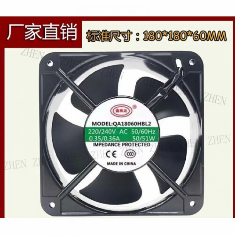 

Y 1 Pc.FOR QA18060HBL2 220V 0.35A 18CM 18060 Industrial Axial Cooling Fan