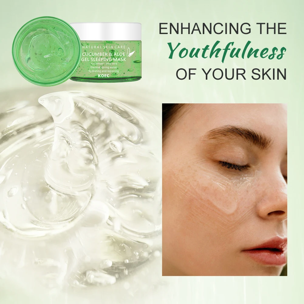 150g Cucumber Gel Sleeping Mask Firming Anti Aging Moisturizing Face Mask Deep Moisturizing After Sun Care For Skin Care