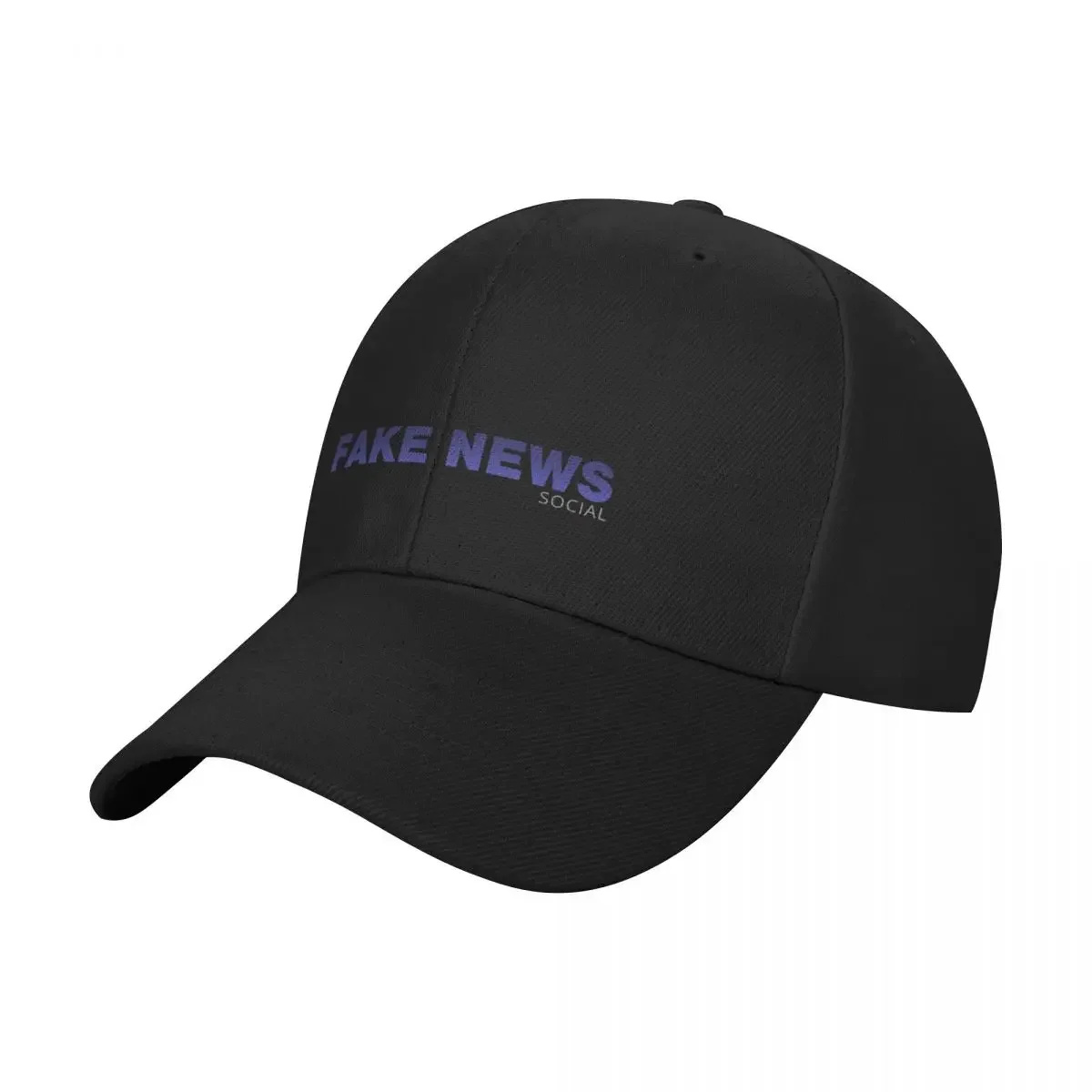 Fake news social parody on truth social Baseball Cap Sunscreen Military Cap Man Women Caps Men's