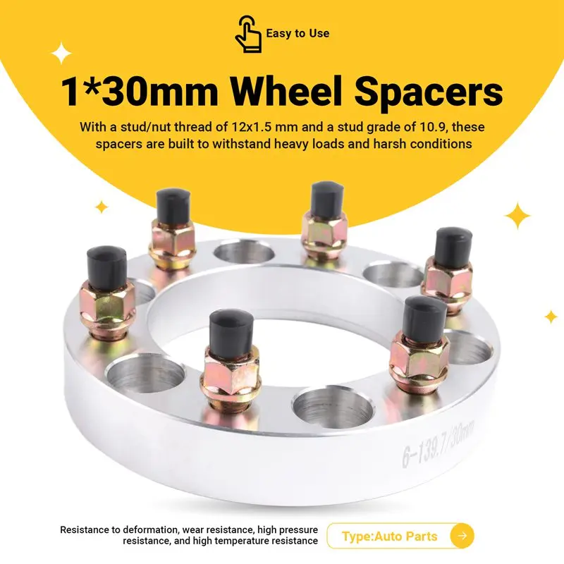 Super Sale Car 30mm Wheel Spacer Adapter PCD 6X139.7 CB 108mm for Ford Ranger Mazda Toyota Mitsubishi