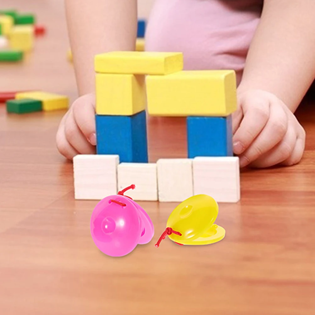 

5Pcs Plastic Finger Castanets Rhythm Instruments for Music Education Coordination Development Compact Lightweight Clappers