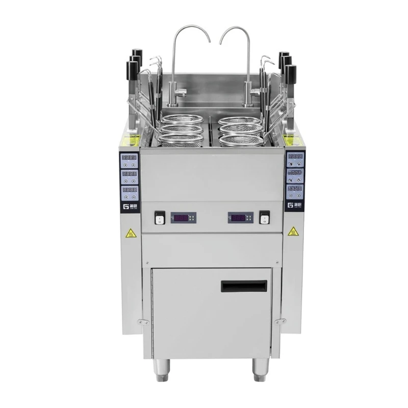 

Automatic lifting noodle cooking stove All stainless steel intelligent anti-dry burning electric heating gas, frequency conver
