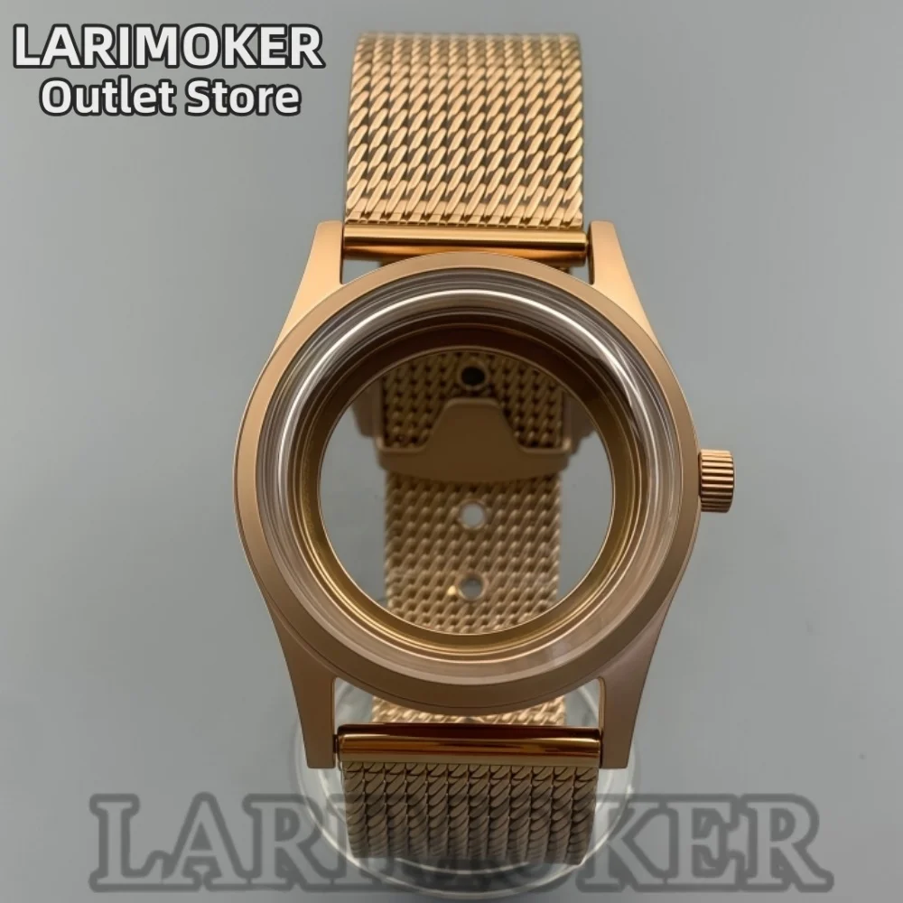 

LARIMOKER 36mm 39mm Men's Watch Case Stainless Steel Matte Nylon Strap Curved K1 Mineral Glass Suitable for NH35 PT5000 Movement