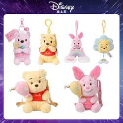 Disney Winnie the Pooh piglet Plush Toy Anime Cartoon & Cute Doll keyring Children's Toy Backpack Pendant Birthday Present