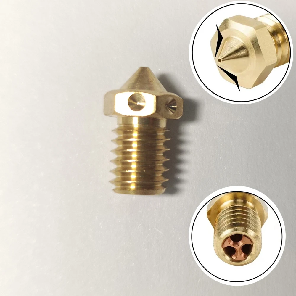 

E3D V6 CHT Nozzles High Flow brass Nozzle 0.2 0.4 0.5 0.6 0.8 1.0mm Brass CHT V6 Nozzle For E3d Prusa Mk3s V6 Hotend