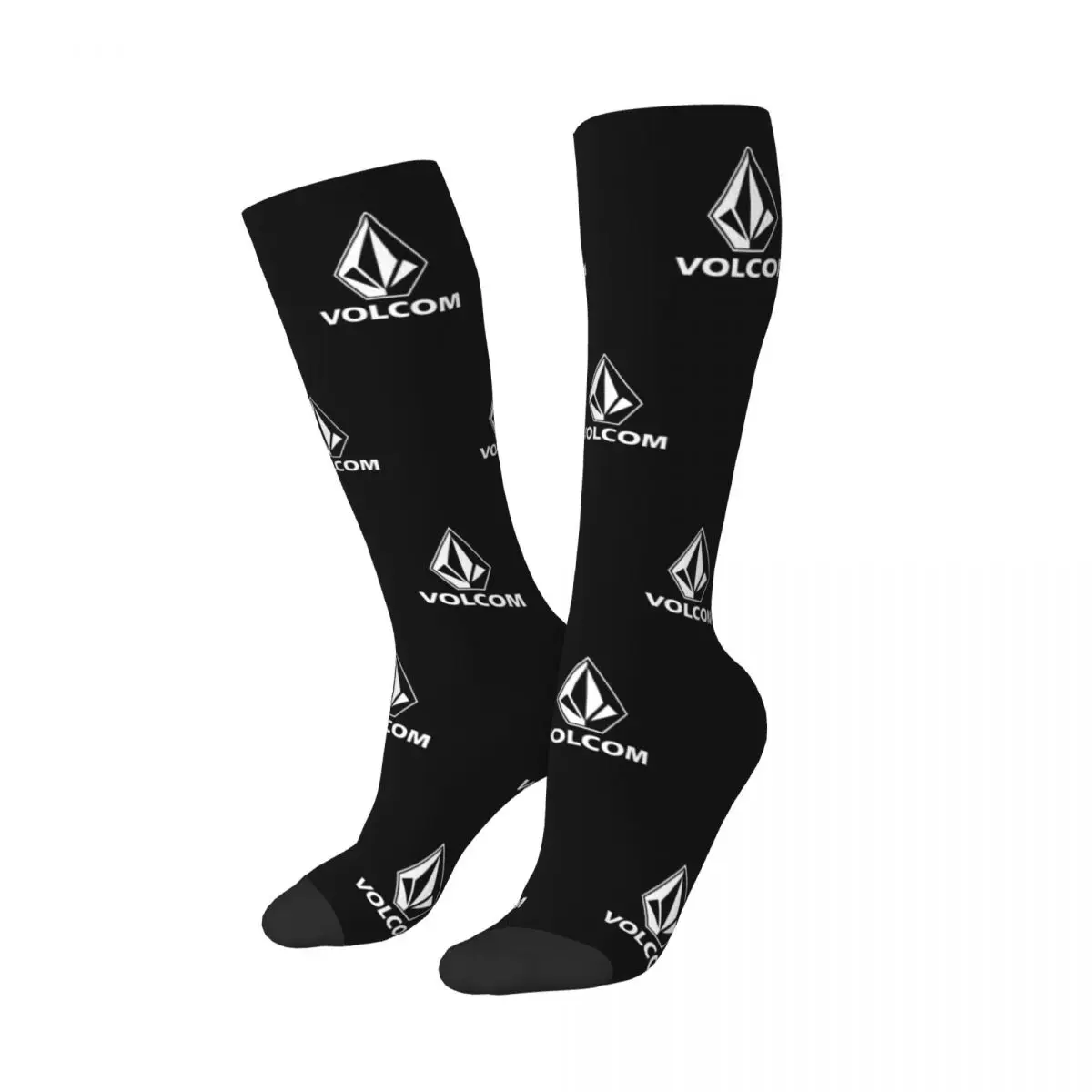 Volcom Socks Harajuku Sweat Absorbing Stockings All Season Long Socks Accessories for Man's Woman's Birthday Present