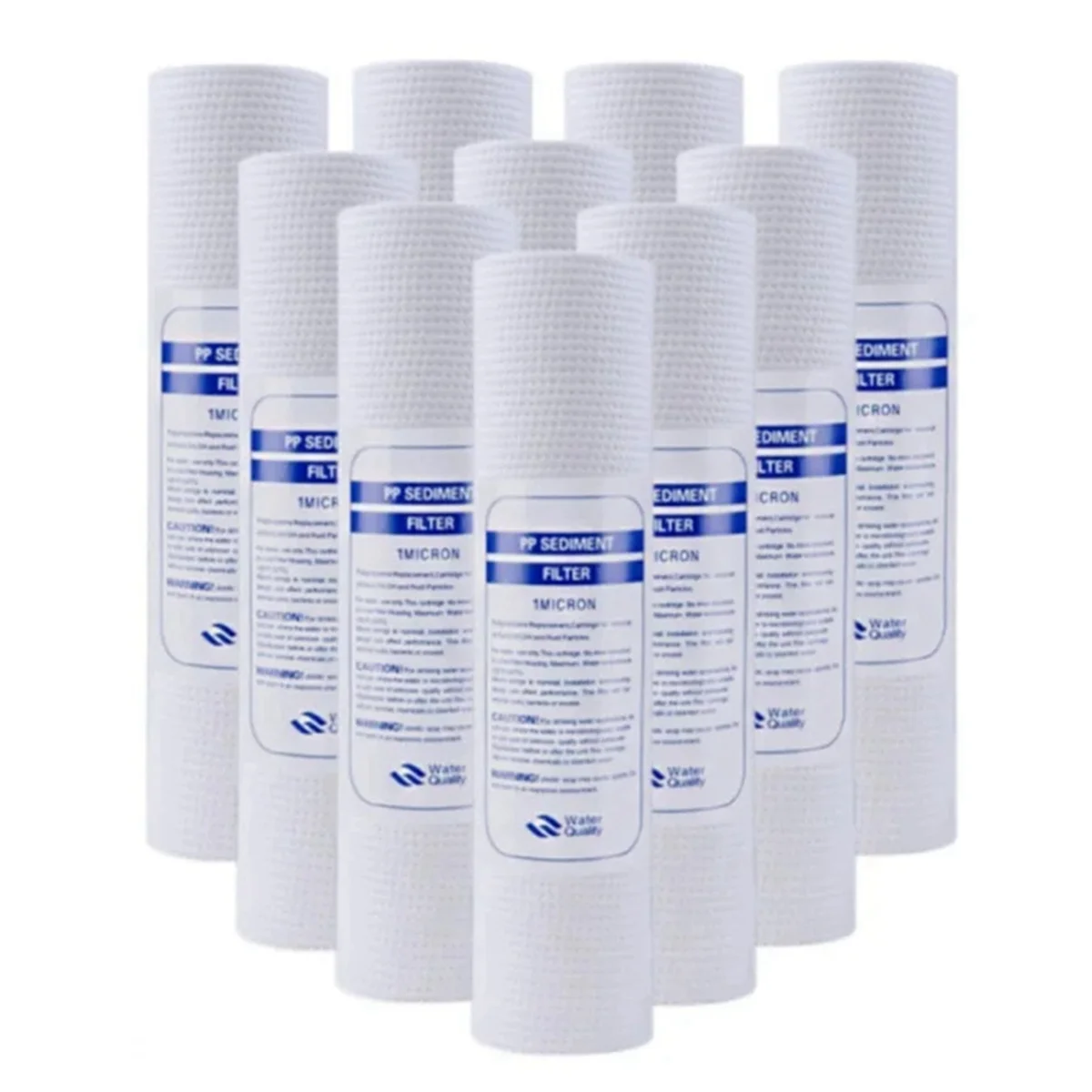 10 PCS Universal Water Filter PP Cotton Filter Cartridge Sediment Water Filters Polypropylene Material , 5 Micrometre